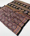 Pure Ajrakh 048 By Rajtex Modal Satin Ajrakh Print Sarees